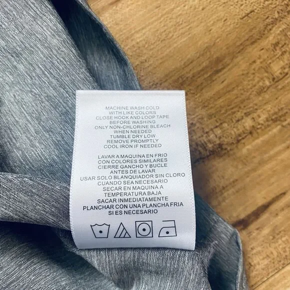 Habit Mens 2XL Heathered Gray Fishing UPF 40+ Vented Outdoor Camping Hike Shirt - Picture 5 of 16